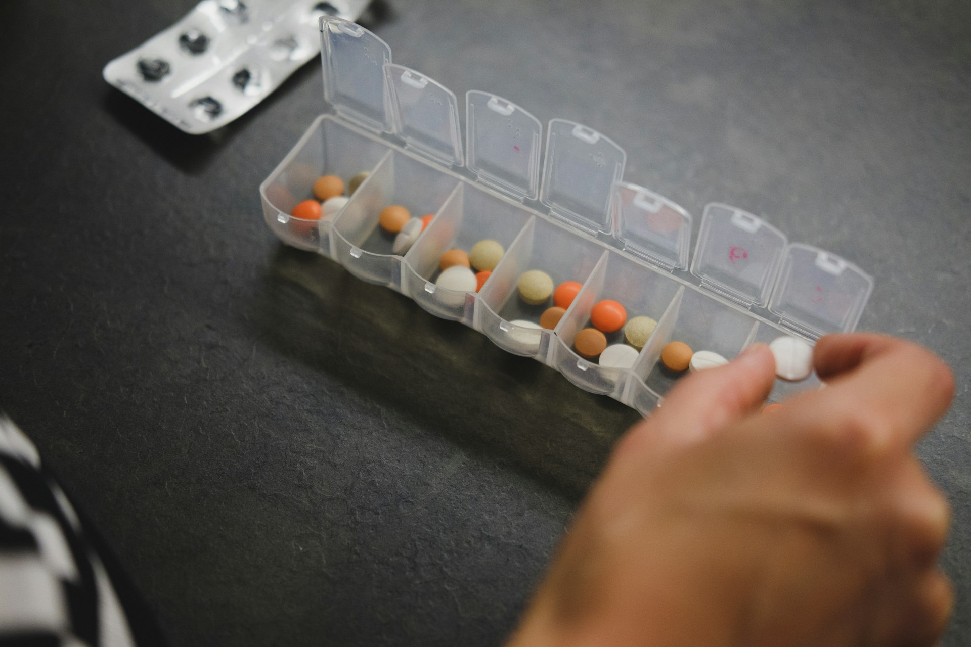 Pharmaceutical products on display